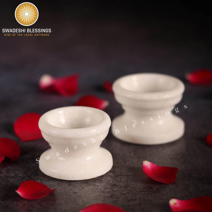Handcrafted Decorative Marble Diya&